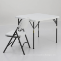 Tisch und Stuhl Portable Kunststoff Aluminium Tisch im Freien